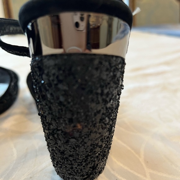 Miu miu sparkle wedge sandals 38 ( can fit up to 8.5 ) - Picture 6 of 12